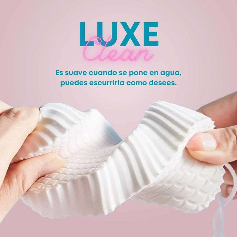 LuxeClean™ | Esponja de baño exfoliante súper suave